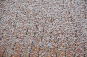 Teak decks and snow