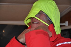 Dinner guest preparing for the wine dessert